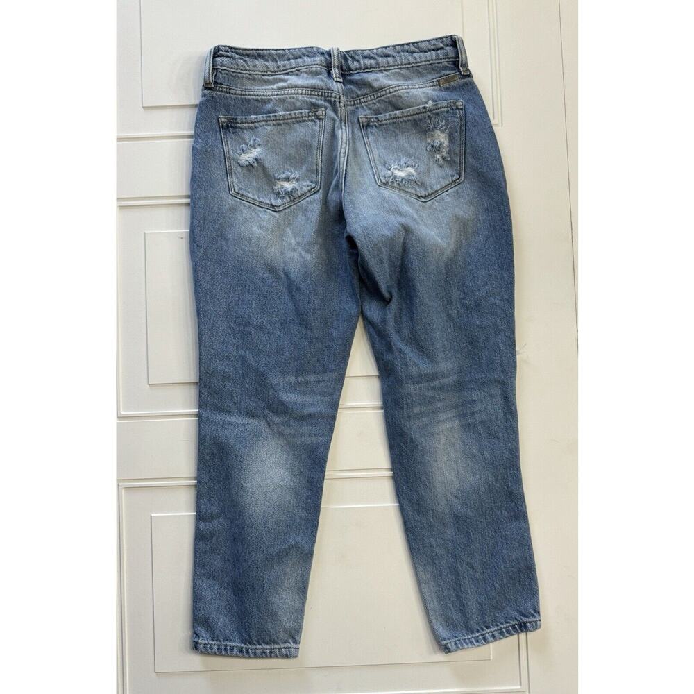 Kancan Womens Jeans Size 5/26 Estilo Skinny Distressed Cropped Raw Hem Denim - Picture 5 of 7